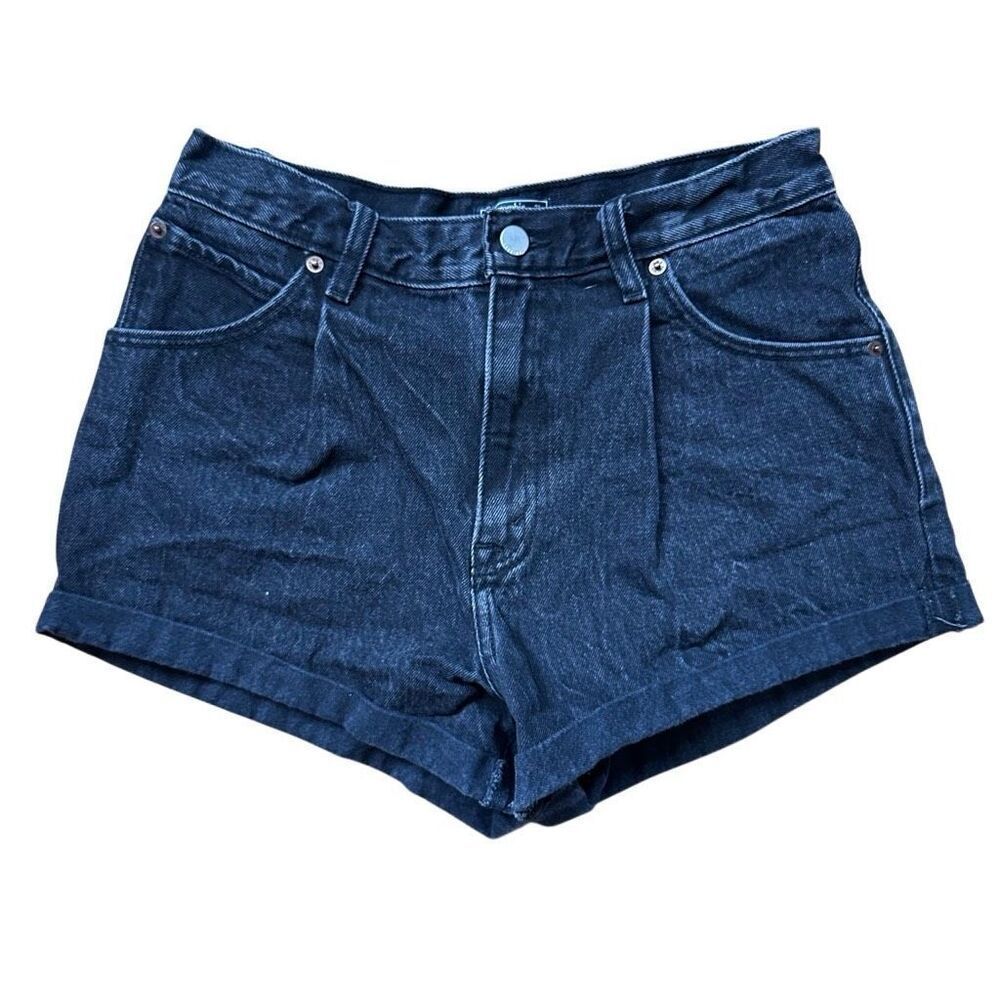 Abercrombie & Fitch “Annie High Rise Short” – Black Denim, Size 27 (4)